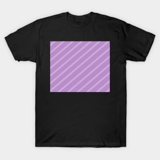 Diagonal lines - purple. T-Shirt